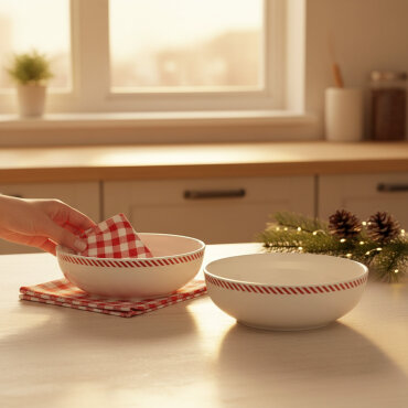 Ece 2'li Red Glow 20cm Kase 6830 - GÜRAL PORSELEN