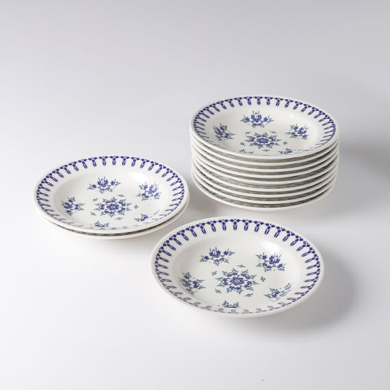 Eda 12 Adet 19 Cm Çukur Yemek Tabağı 1654 - 1