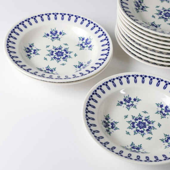 Eda 12 Adet 19 Cm Çukur Yemek Tabağı 1654 - 2
