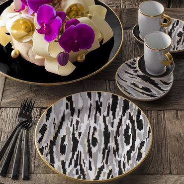 El Dekoru 7 Parça Pasta Takımı - 433 - GÜRAL PORSELEN