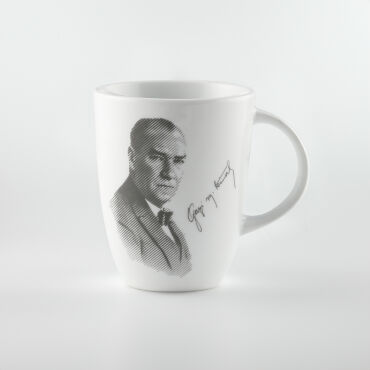 Elit Atatürk Desenli Mug Bardak - GÜRAL PORSELEN (1)