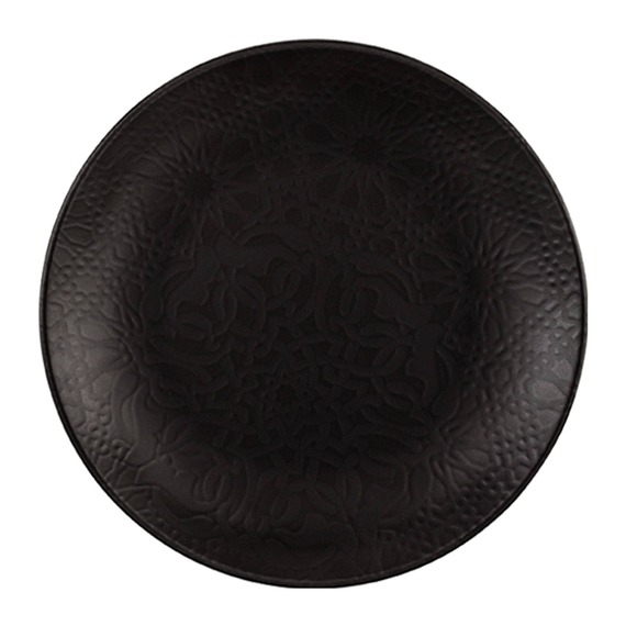 Ent Otel 27 Cm Bone Servis Tabağı Siyah Mat - 4