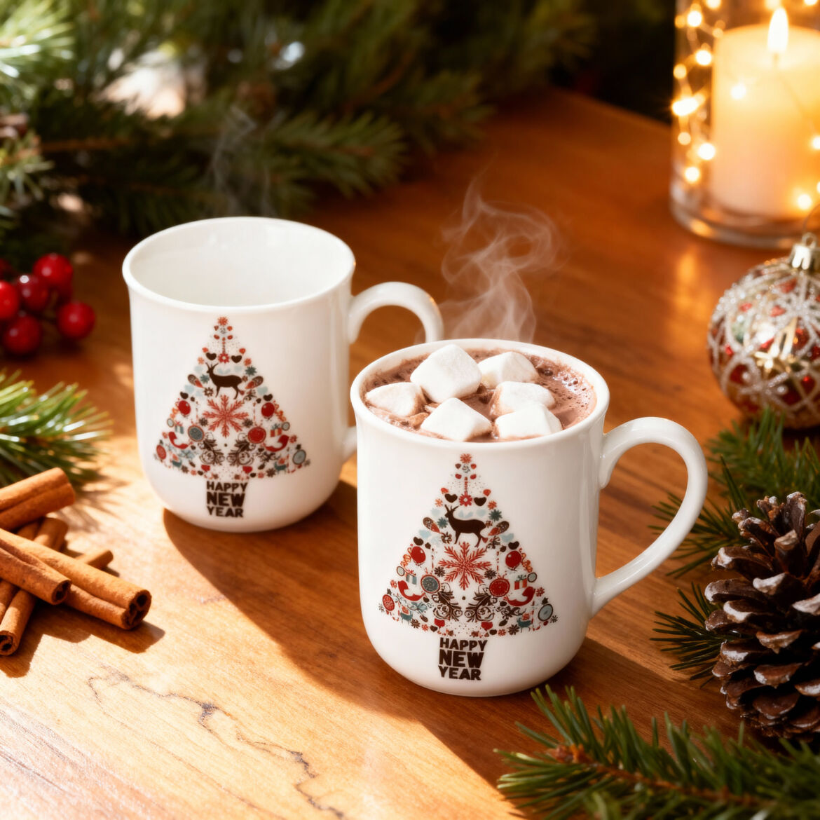 Enternasyonel 2 Adet Mug Bardak 