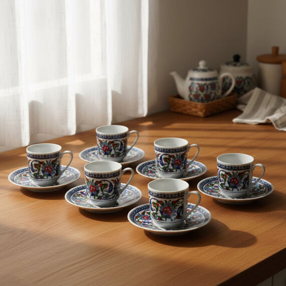 Gözde Double 6 Kişilik Kahve Fincan Takımı 60932 - 4