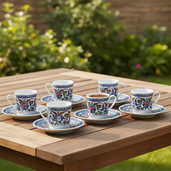 Gözde Double 6 Kişilik Kahve Fincan Takımı 60932 - 5