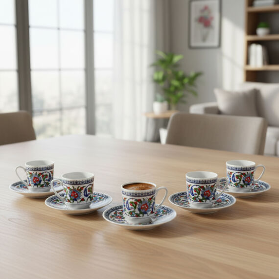 Gözde Double 6 Kişilik Kahve Fincan Takımı 60932 - 1