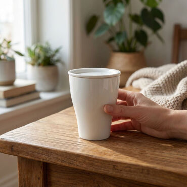 Kapaklı Mug Bardak 300 CC - GÜRAL PORSELEN