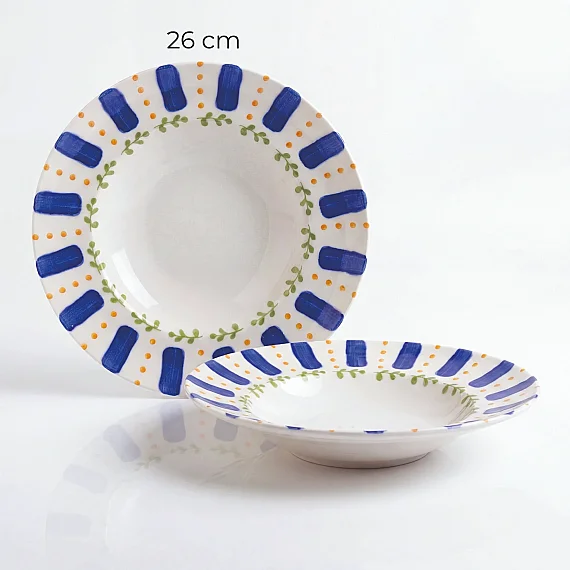 Güral Porselen Kayısı Desenli 26 cm Salata ve Makarna Kasesi - 6