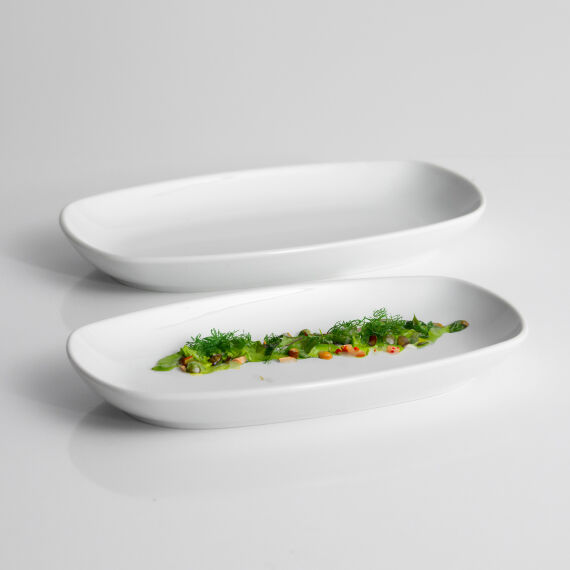 Köşeli 2 Parça 29 Cm Kayık Tabak - 2