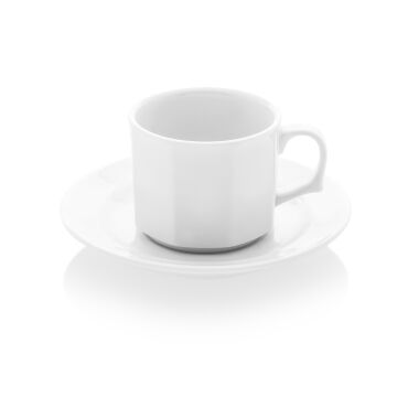 Köşeli Çay Fincanı Ve Çay Tabağı - GÜRAL PORSELEN