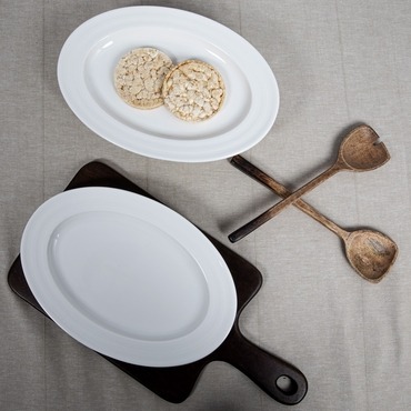 Lizbon 2 Adet 29 Cm Bone Kayık Tabak - GÜRAL PORSELEN