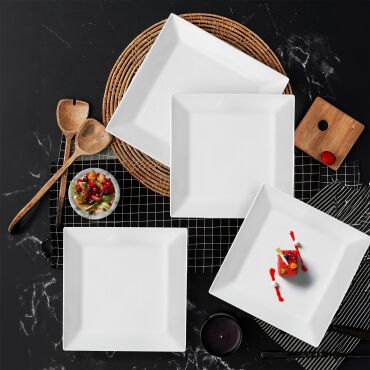 Merıd 6 Parça 21x21 Cm Servis Tabağı - GÜRAL PORSELEN