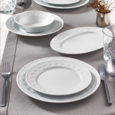 Monet 26 Parça 6 Kişilik Yuvarlak Yemek Takımı - GÜRAL PORSELEN