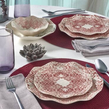 Nesrin 12 Parça 4 Kişilik Yemek Takımı 18643 - GÜRAL PORSELEN