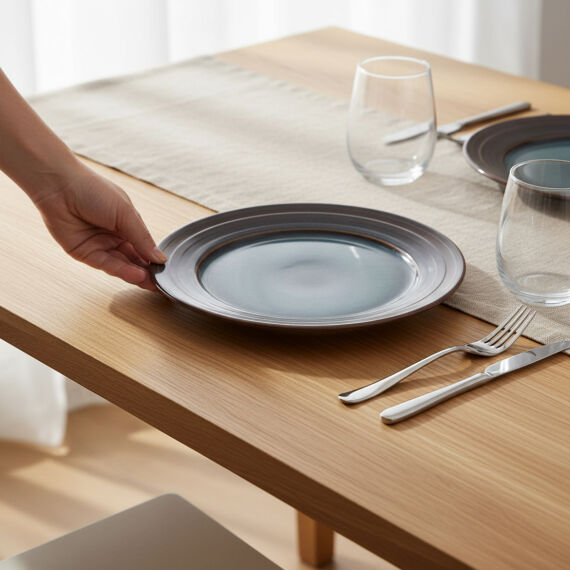 Güral 6 Adet 20 Cm Pasta Tabağı Reaktif Oasis Vr 1131 - 2
