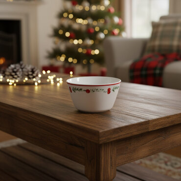 Paris 2'li kırmızı meyveli kase 11 cm 6829 - GÜRAL PORSELEN