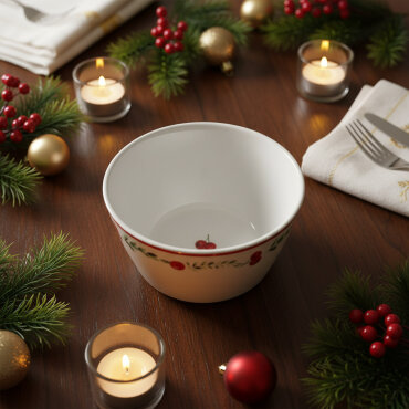 Paris 2'li kırmızı meyveli kase 11 cm 6829 - GÜRAL PORSELEN