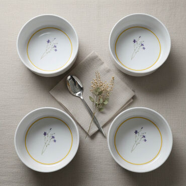 Paris Flower 4 Parça 12 cm Kase 29552 - GÜRAL PORSELEN