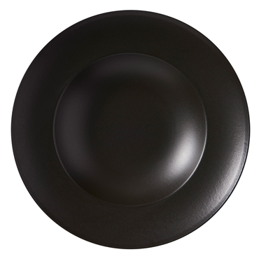 Reno 26 Cm Bone Makarna Tabağı - Bodrum Siyah - GÜRAL PORSELEN