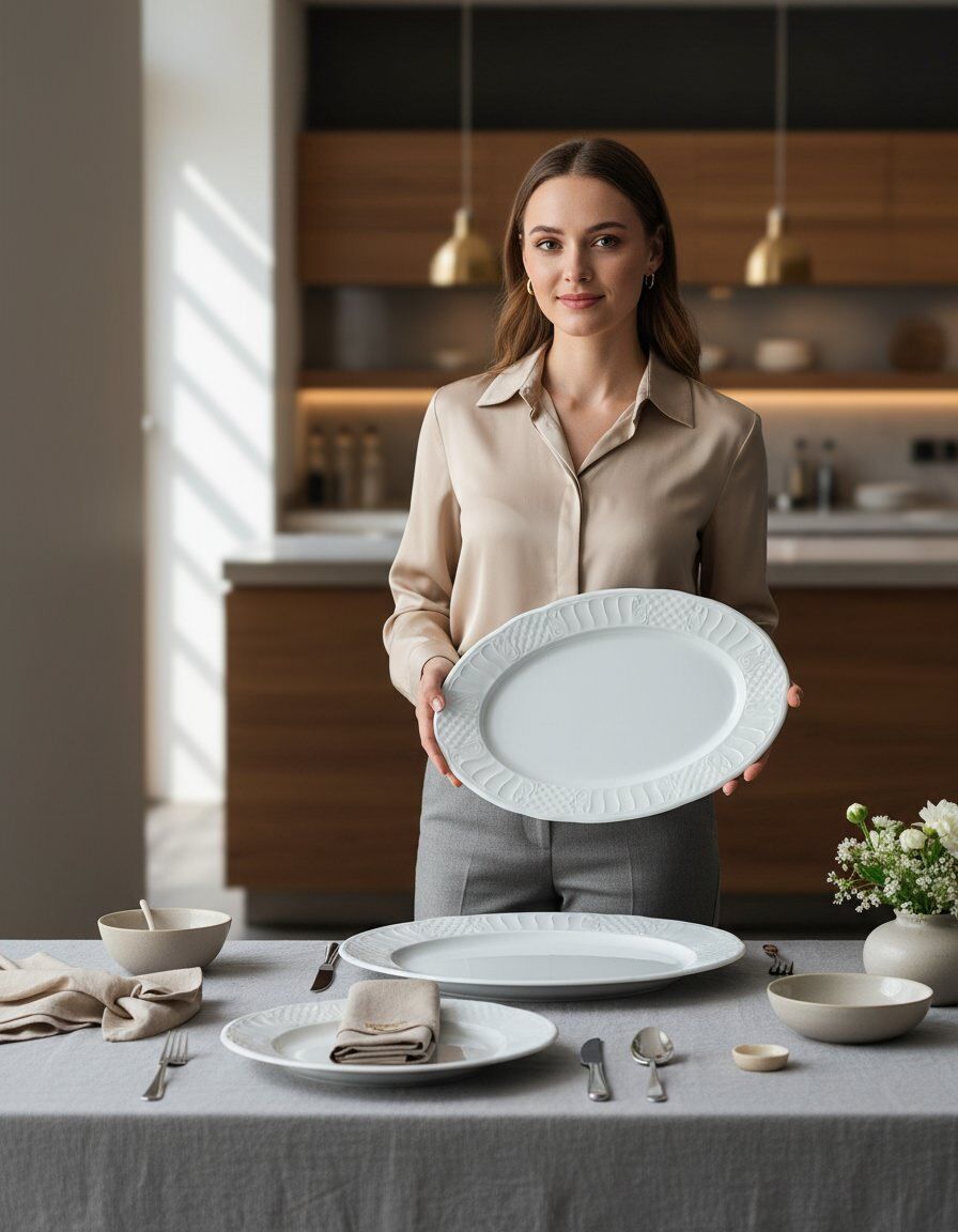 Sembol 2 Parça 35 cm Kayık Tabak 