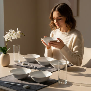 Sembol 6 Parça 15 cm Çorba Kasesi - GÜRAL PORSELEN