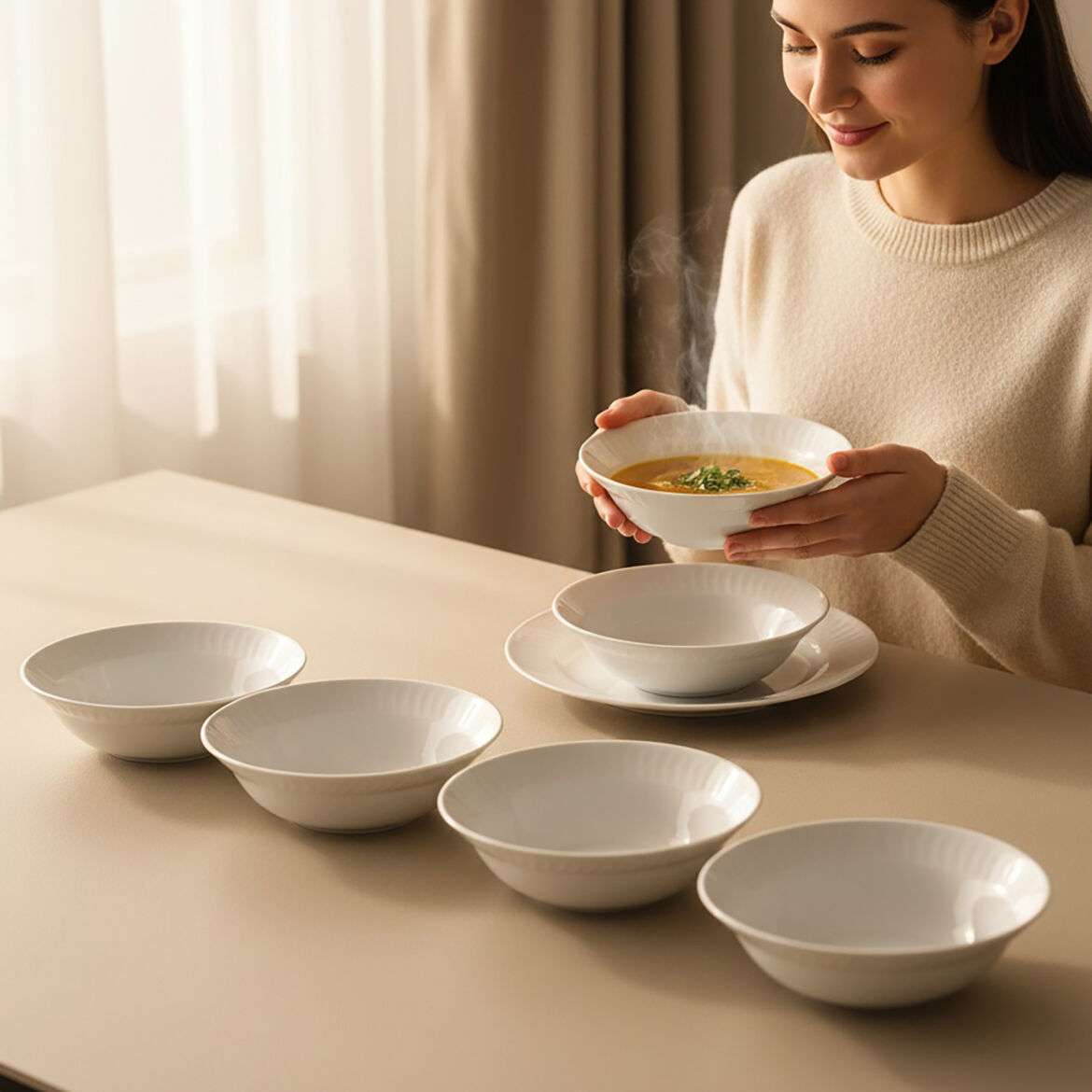 Sembol 6 Parça 15 cm Çorba Kasesi 