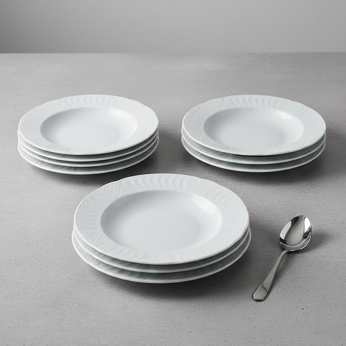Sembol 6 Parça 19 cm Çukur Yemek Tabağı 