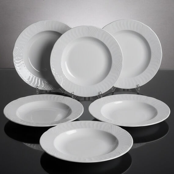 Sembol 6 Parça 22 cm Çukur Yemek Tabağı - 1