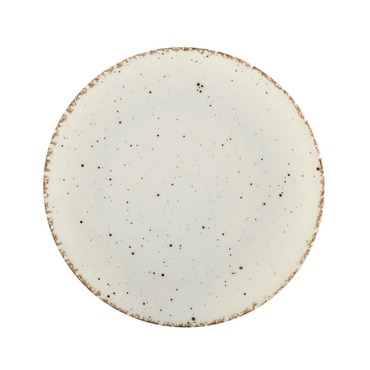 Side 25 Cm Bone Düz Tabak - GÜRAL PORSELEN