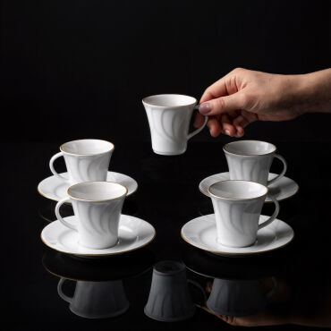 Soprano 12 Parça 6 Kişilik Türk Kahvesi Takımı - 23 - GÜRAL PORSELEN