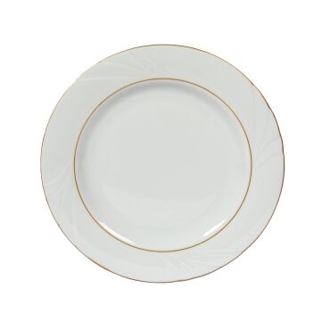 Soprano 6 Parça 20 Cm Pasta Tabağı Çift Altın Yaldız 23 - GÜRAL PORSELEN