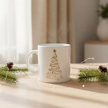 Yılbaşı Ağaçlı ve Takvimli Mug Bardak 6839 - GÜRAL PORSELEN