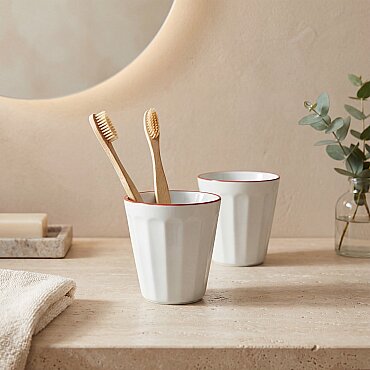 Güral Rölyefli Çok Amaçlı İkili Sunum Bardak Seti Bordo 383 Cc - GÜRAL PORSELEN