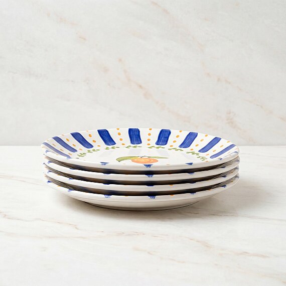 Kayısı Desenli 25 cm 4'lü Servis Tabağı 6561 - 5