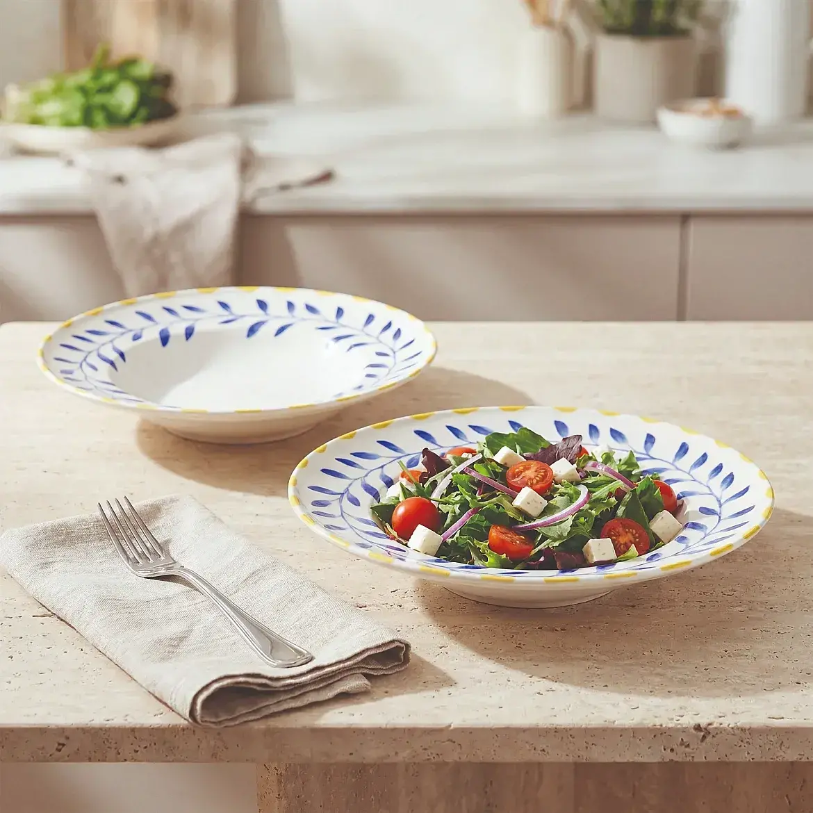Limon 26 cm Salata ve Makarna Kasesi - GÜRAL PORSELEN (1)