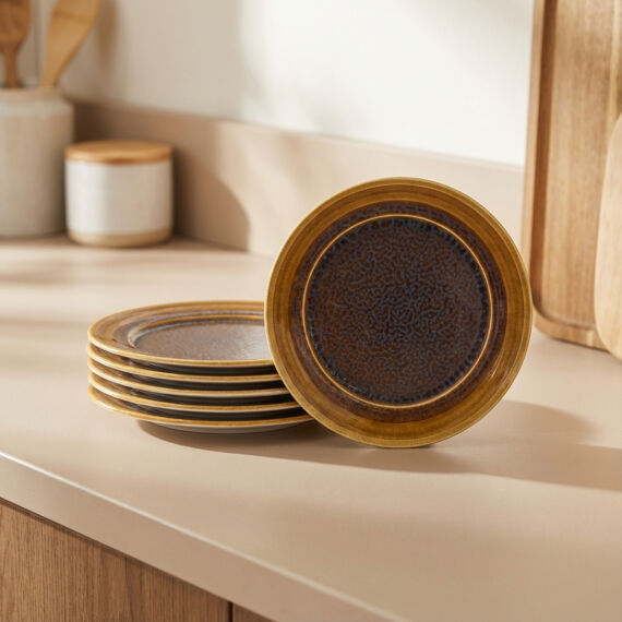 Güral 6 Adet 20 Cm Pasta Tabağı Reaktif Saura 137 - 4