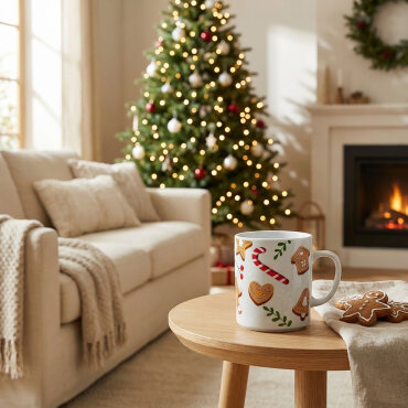 Mars Yılbaşı Mug Bardak - GÜRAL PORSELEN