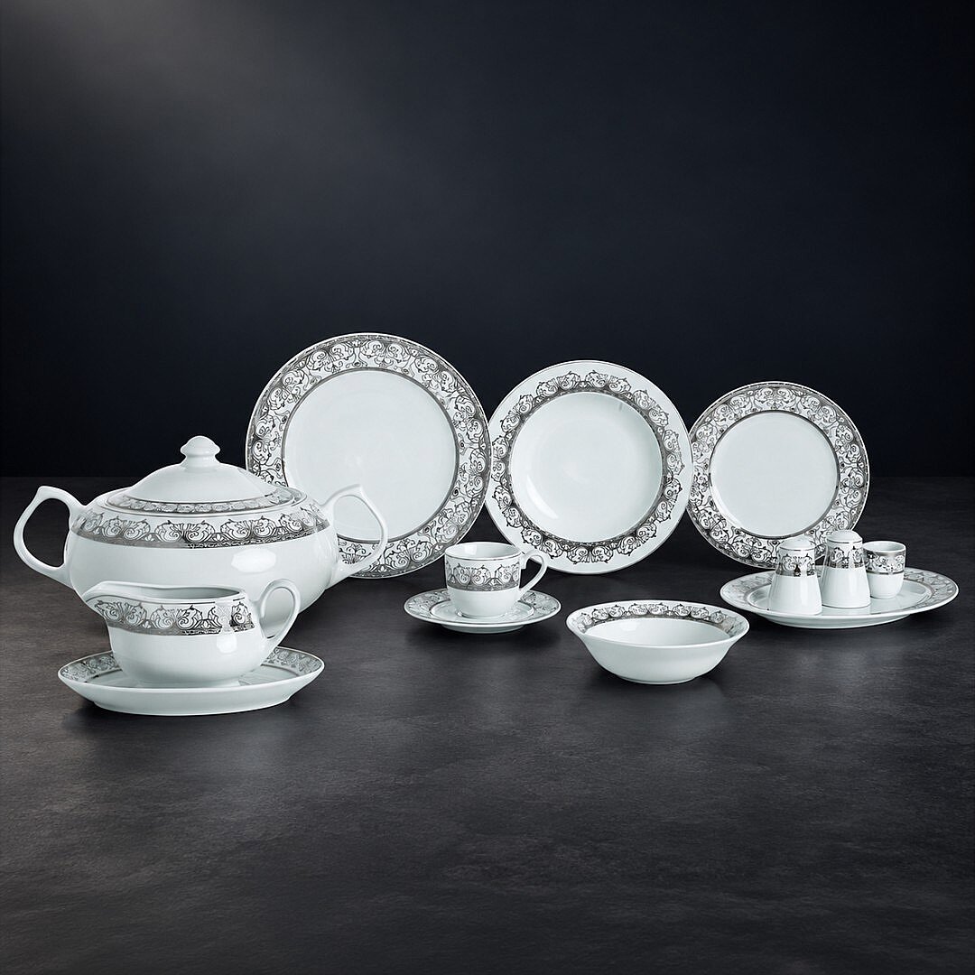 Oscar 84 Parça 12 Kişilik Porselen Yemek Takımı 2772 - GÜRAL PORSELEN (1)
