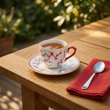 Presıdent Hand Made Desenli Porselen Çay Fincanı Takımı 170 cc - GÜRAL PORSELEN