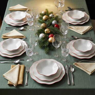 Red Glow 4 kişilik 12 Parça Yemek Takımı 30KMZ - GÜRAL PORSELEN