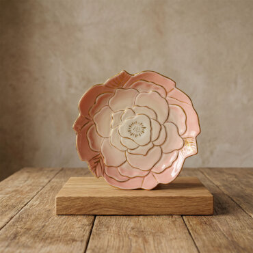 Rose Premium El Dekoru Dekoratif Porselen Tabak 21 cm - GÜRAL PORSELEN