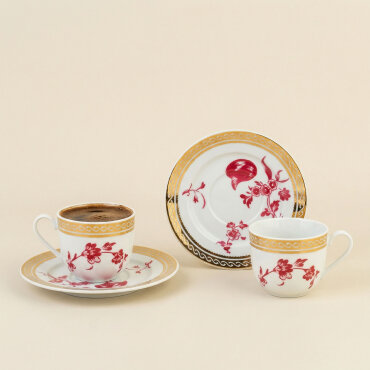 Sami 4 Parça 2 Kişilik Kahve Fincan Takımı 170 cc - GÜRAL PORSELEN