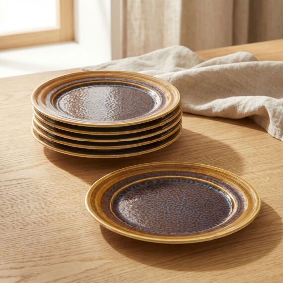 Güral 6 Adet 27 Cm Servis Tabağı Reaktif Saura 137 - 3