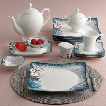 Spinoza 30 Parça 6 Kişilik Kahvaltı Takımı 1513 - GÜRAL PORSELEN