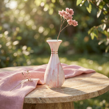 Sümbül Hand Made Dekoratif Porselen Vazo 20 cm - GÜRAL PORSELEN