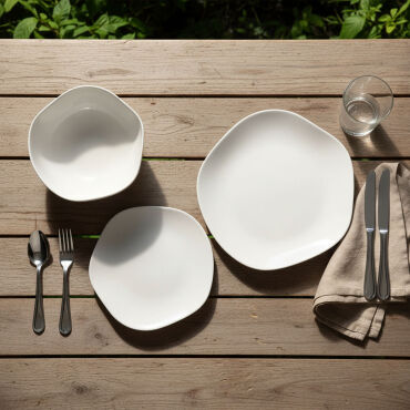 Ütopya 3 Parça Tek Kişilik Yemek Takımı - GÜRAL PORSELEN