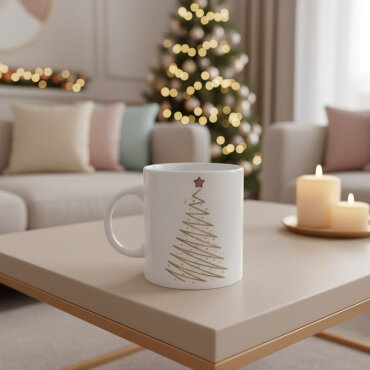 Yılbaşı Ağaçlı ve Takvimli Mug Bardak 6836 - GÜRAL PORSELEN