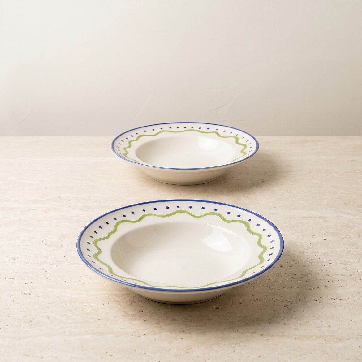 Zeytin 26 cm 2'li Çok Amaçlı Kase Seti 6515 - GÜRAL PORSELEN (1)