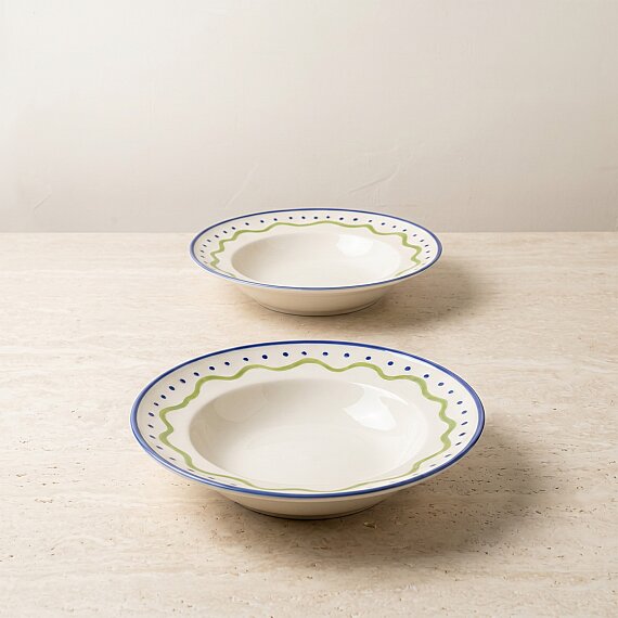 Zeytin Dalı 26 cm 2'li Çok Amaçlı Kase Seti 6515 - 2