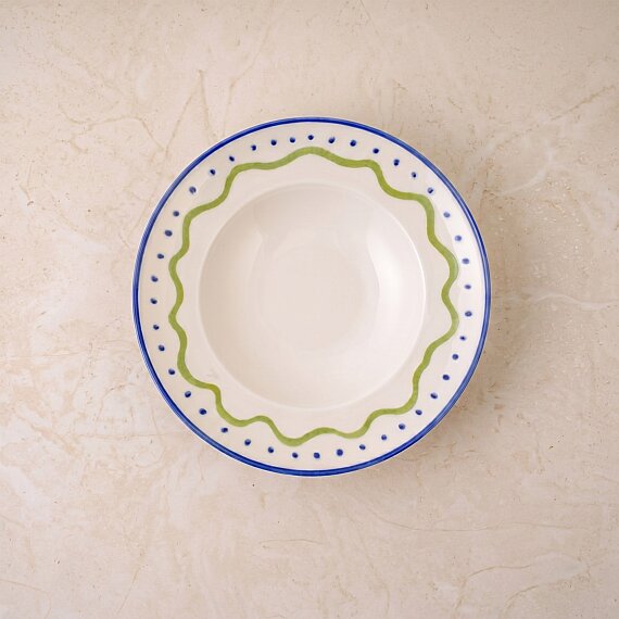 Zeytin Dalı 26 cm 2'li Çok Amaçlı Kase Seti 6515 - 5